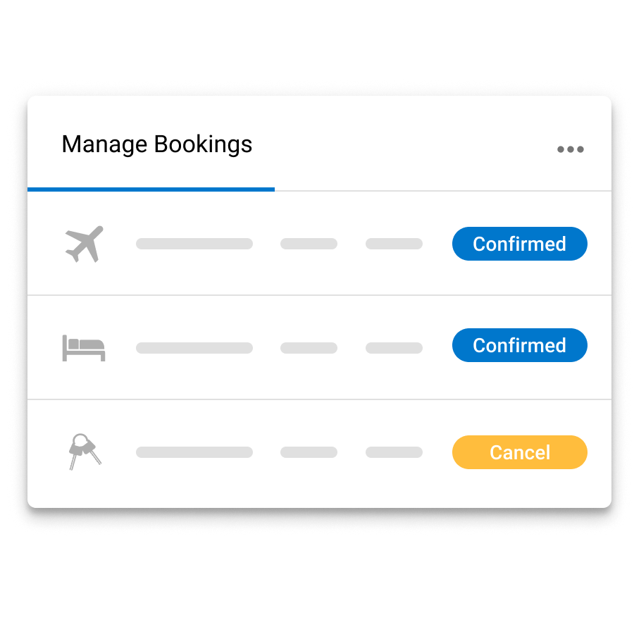 Manage your business trips in one place