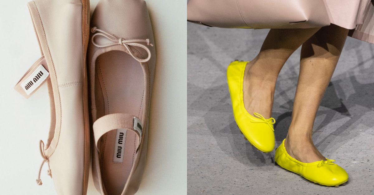下一雙「IT Shoes」是它？芭蕾舞鞋重返C位，精選5款時髦百搭鞋款，Loewe 蝴蝶結造型一秒愛上！