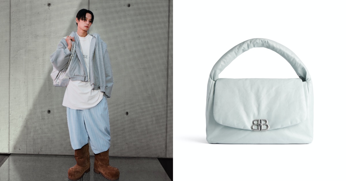 Balenciaga下一個話題包是「它」！BB logo包款再升級，全新「Monaco Large Sling」大包The Boyz成員柱延搶先上身！