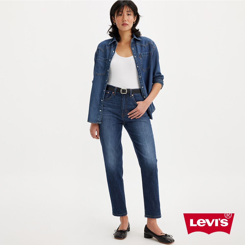 Levis 女款 高腰修身窄管牛仔長褲 Performance Cool 85873-0130 人氣新品