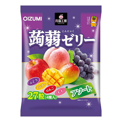 +東瀛go+OIZUMI 下仁田物產 蒟蒻工坊 4味綜合蒟蒻果凍 27入 水果蒟蒻  擠壓式果凍  日本必買 日本原裝