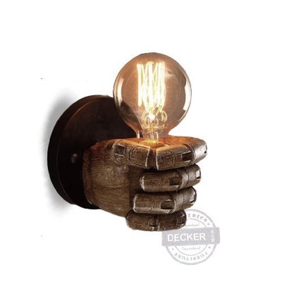 【Decker • 德克爾家飾】北歐工業燈飾 手舉光源 趣味風格 走廊燈床頭燈 幽默風格 神手壁燈-左右手