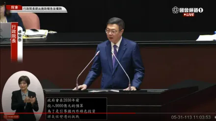 比前瞻8年8400億更敢！卓榮泰喊出「6年9000億」綠能投資　王鴻薇爆氣：掏空國家