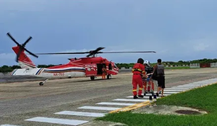 凱米颱風首起空中轉診！綠島7旬伯疑中風昏倒　1小時內急送台東馬偕