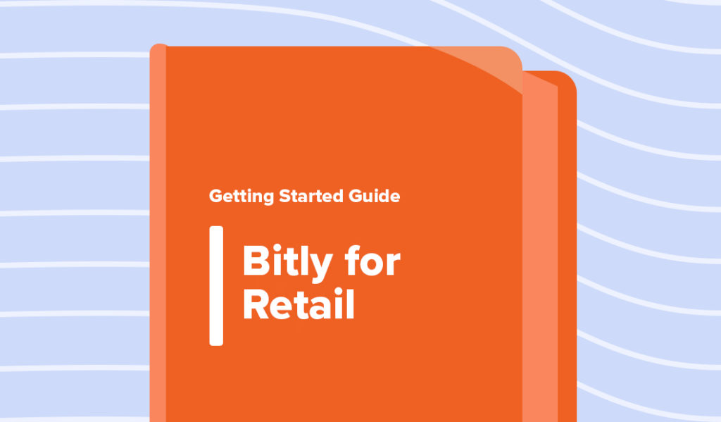 Image of a book cover with Bitly for Retail written on the front.