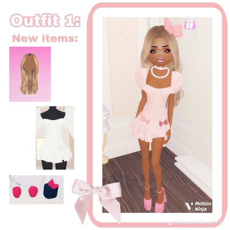 Dress To Impress Coquette Soft Style, Coquette Soft Style Dress To Impress, Roblox Fashion, Dti Ideas, Dti Fits, Outfit Roblox, Dti Outfits, Roblox Games, Bloxburg Decal