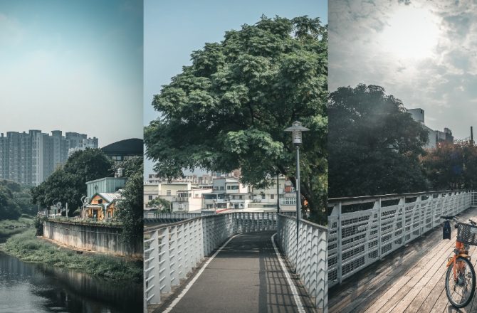 桃園中壢老街溪河濱步道之單車散策半日遊