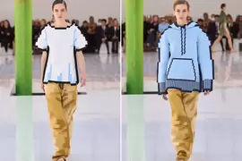 巴黎時裝週《LOEWE 2023春夏》超吸睛「像素服裝」pixel風格穿上身成大亮點！