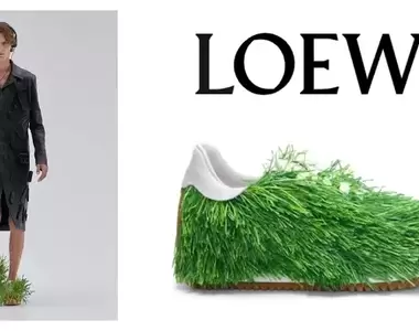 綠意盎然《LOEWE長草運動鞋「Grass sneaker」》定價64,000元熱賣中！網友：有同款帽子嗎？