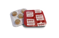 Dr. Pfleger's ipalat throat pastilles in Etimex's recyclable PURELAY monoblister.