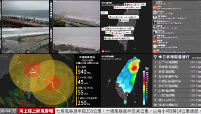 凱米颱風走到哪？上千人湧進 YouTube 一頻道緊盯實況