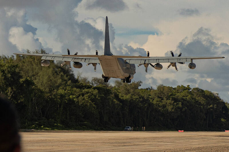 昔帛琉二戰機場首迎美軍KC-130J加油機 有望變身印太抗中新基地