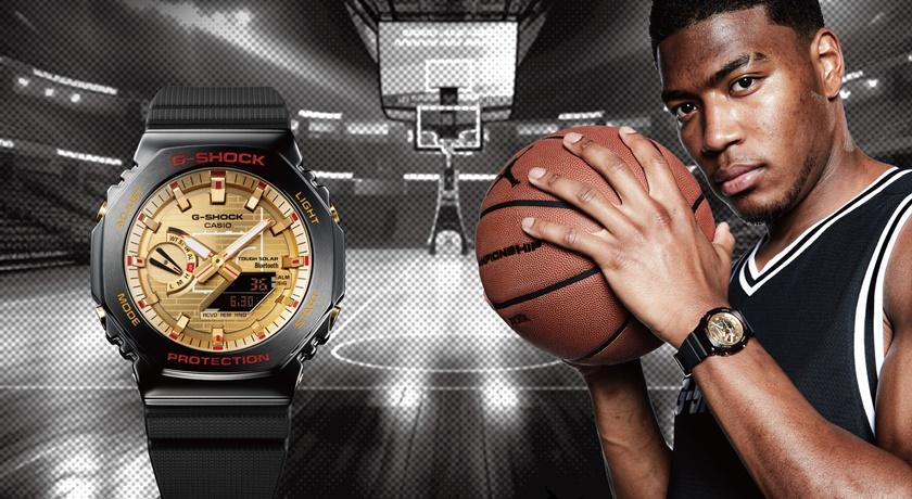 G-SHOCK超人氣八角錶殼黑金配色帥翻！NBA球星八村壘出手 全錶都是熱血細節