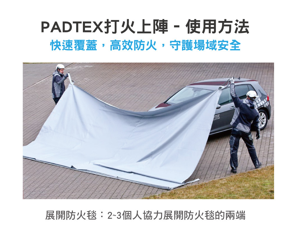 padtex防火毯操作使用方式