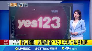 荷包薪酸! 求職網:僅17％上班族今年曾加薪│【台灣要聞】20240924│三立iNEWS