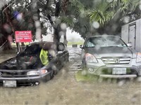 新北中和時雨量逾90毫米 積淹水下午4時前消退