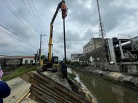 強降雨損壞台南永康太子廟中排護岸  市府搶修