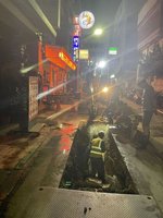 竹市污水下水道工程挖破瓦斯管  晚間8時搶修完畢