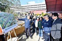 視察國3增設八德交流道工程 陳建仁盼如期如實完工