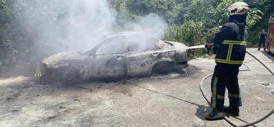 彰化火燒車 7旬老翁倒臥駕駛座成焦屍