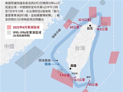 中共於台灣周邊軍演 國防部：形同海空封鎖違國際法