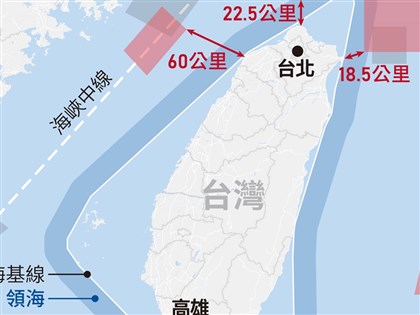 路透：約20艘兩岸軍艦接近台海中線 共艦圖壓線