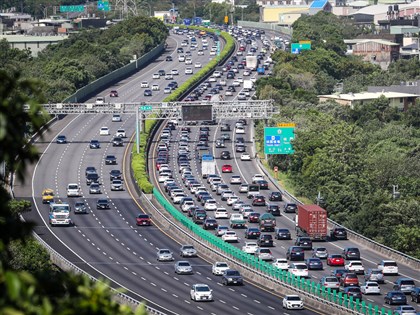 國慶連假國道車流尖峰 估集中10/9及10/10午後