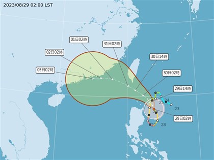 颱風蘇拉逐漸接近 東半部雨勢越晚越明顯