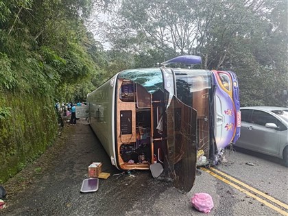 太平山遊覽車側翻 公路局：車檢、駕駛駕籍皆正常