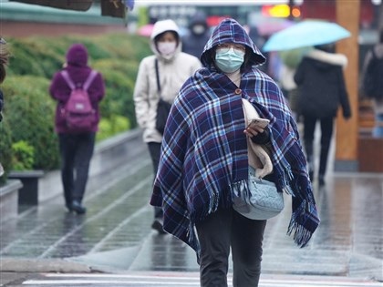 強烈大陸冷氣團南下 北部東北部有雨整天寒冷