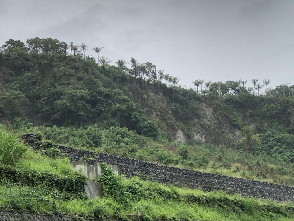 ATT渡假村開發區域下方的崩塌地，每逢大雨就有落石之虞。圖片來源：地球公民基金會 提供