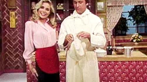 John Ritter and Priscilla Barnes in Three's Company (1976)