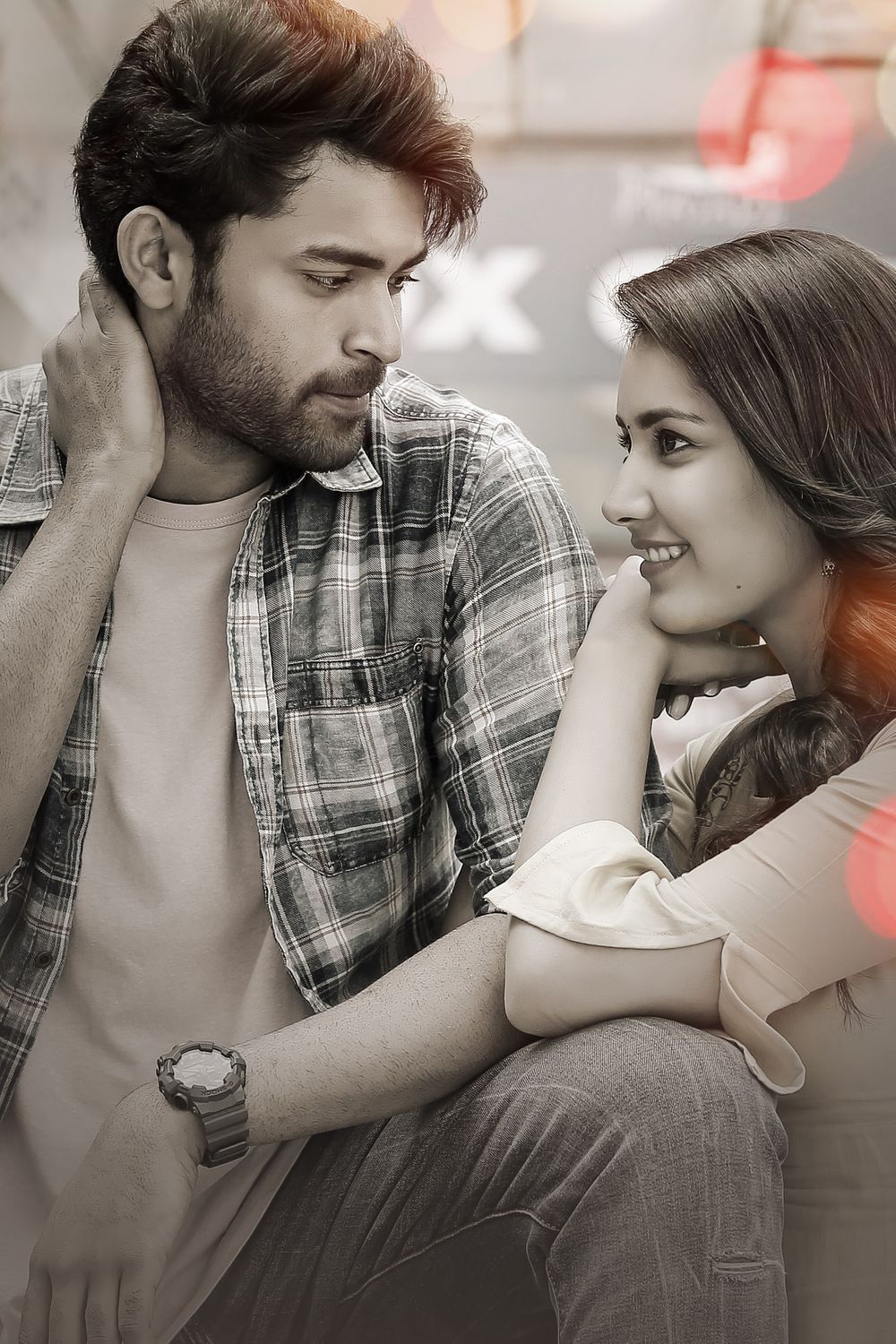 Raashi Khanna and Varun Tej in Tholi Prema (2018)