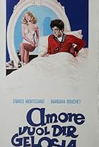 Barbara Bouchet and Enrico Montesano in Amore vuol dir gelosia (1975)