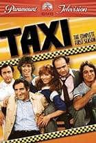 Danny DeVito, Marilu Henner, Jeff Conaway, Tony Danza, Andy Kaufman, and Judd Hirsch in Taxi (1978)