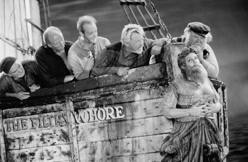 Brion James, Ricki Lake, Ritch Brinkley, Brian Doyle-Murray, Chris Elliott, and James Gammon in Cabin Boy (1994)