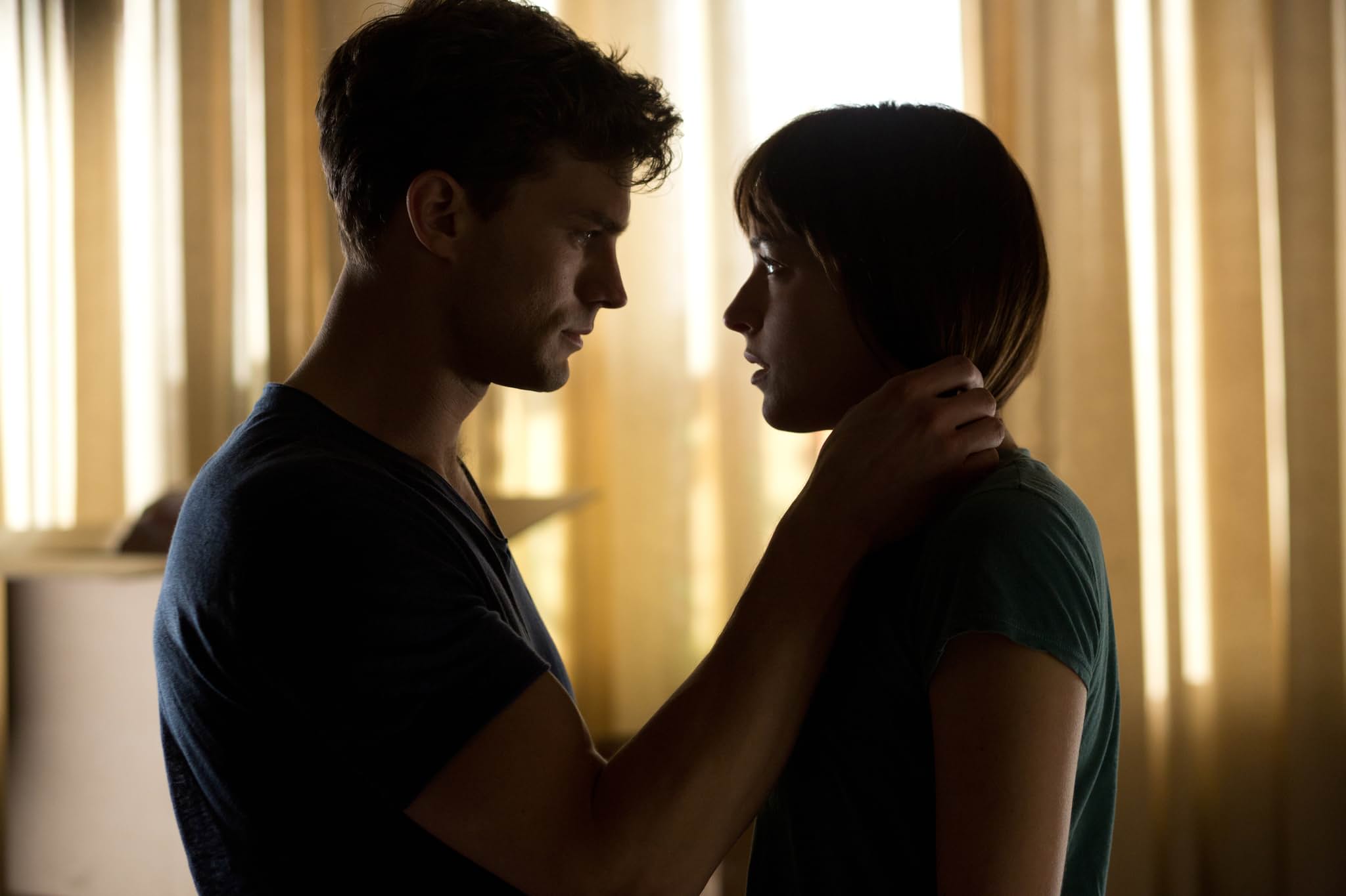 Dakota Johnson and Jamie Dornan in Fifty Shades of Grey (2015)