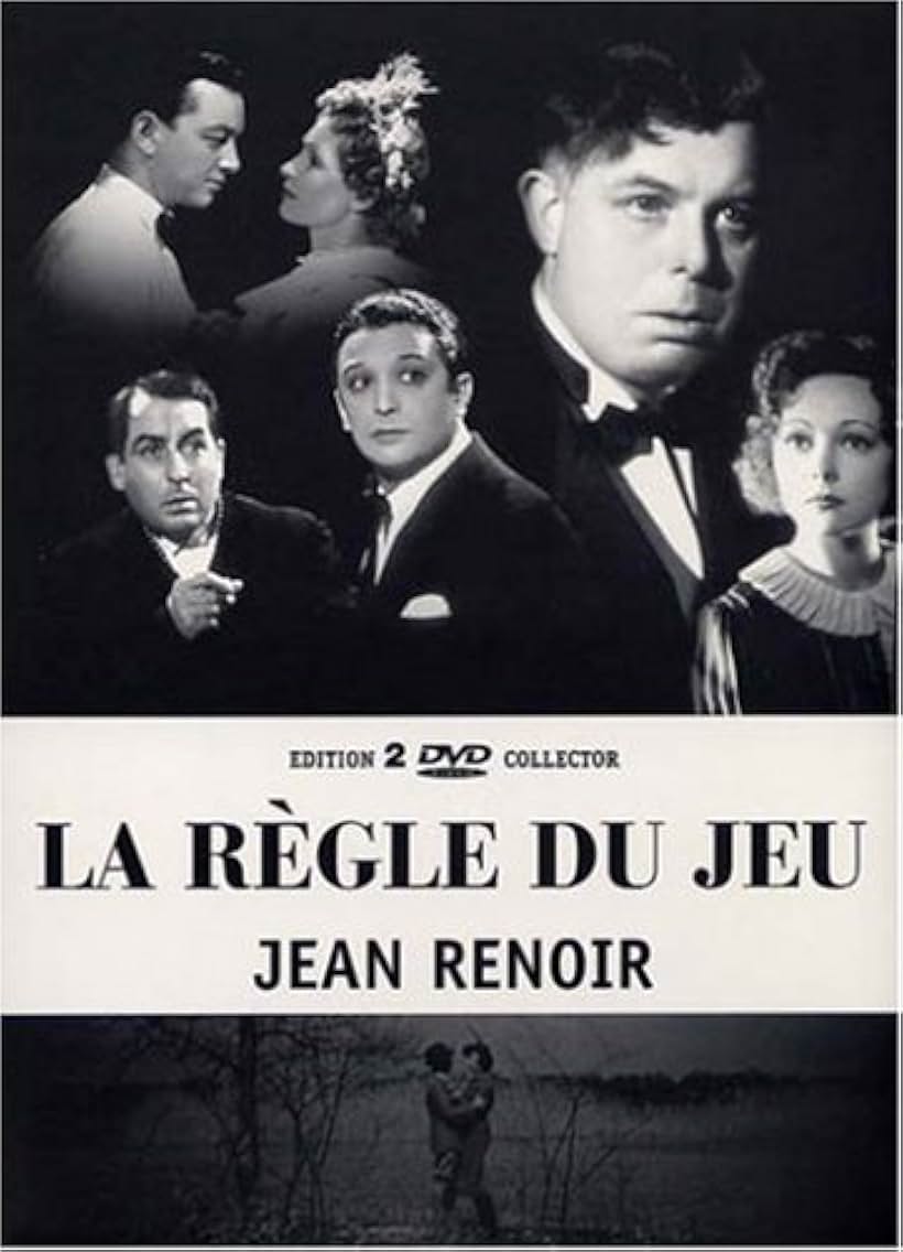 Julien Carette, Marcel Dalio, Paulette Dubost, Nora Gregor, Jean Renoir, and Roland Toutain in La règle du jeu (1939)