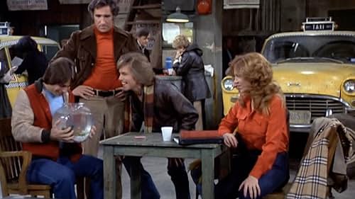 Marilu Henner, Jeff Conaway, Tony Danza, and Judd Hirsch in Taxi (1978)