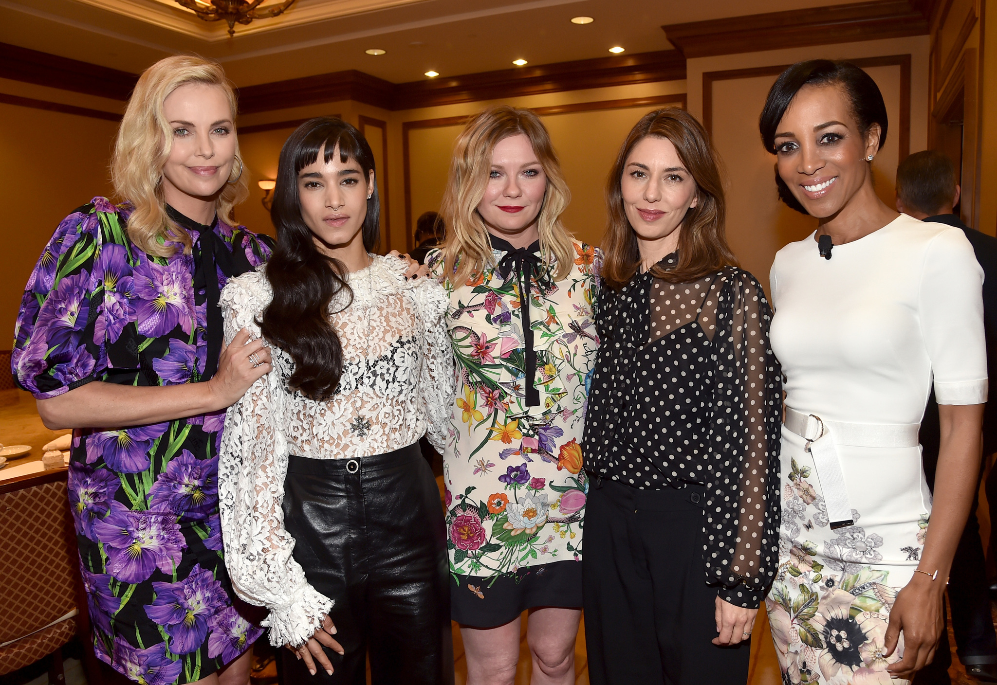 Charlize Theron, Kirsten Dunst, Sofia Coppola, Shaun Robinson, and Sofia Boutella at an event for Atomic Blonde (2017)