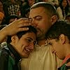 Aamir Khan, Fatima Sana Shaikh, and Sanya Malhotra in Dangal (2016)