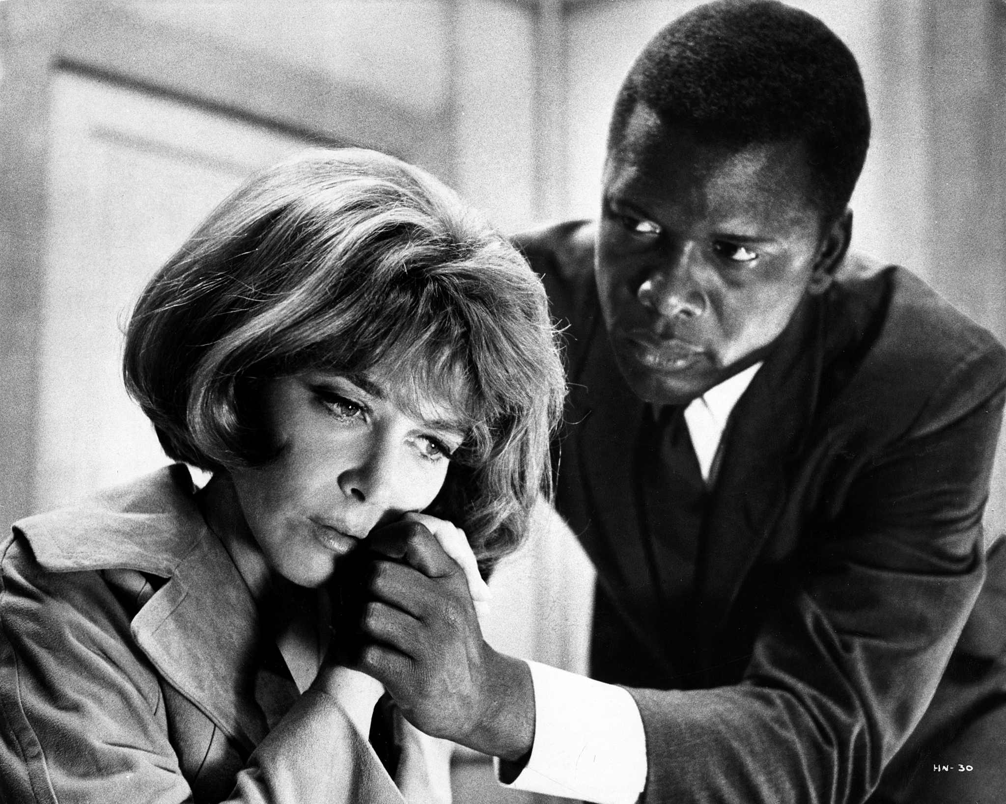 Sidney Poitier and Lee Grant in In the Heat of the Night (1967)