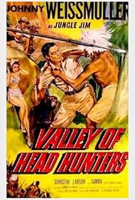 Christine Larson and Johnny Weissmuller in Valley of Head Hunters (1953)