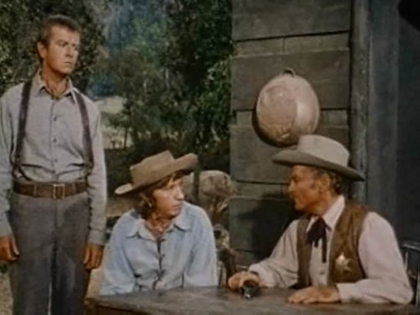 Bob Denver, Don 'Red' Barry, and James Gammon in Dusty's Trail (1973)