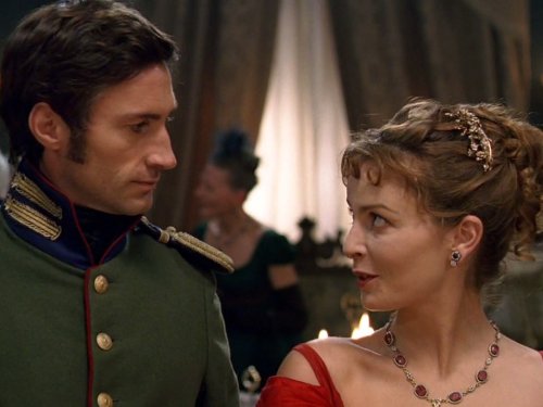 Violante Placido and Benjamin Sadler in War and Peace (2007)