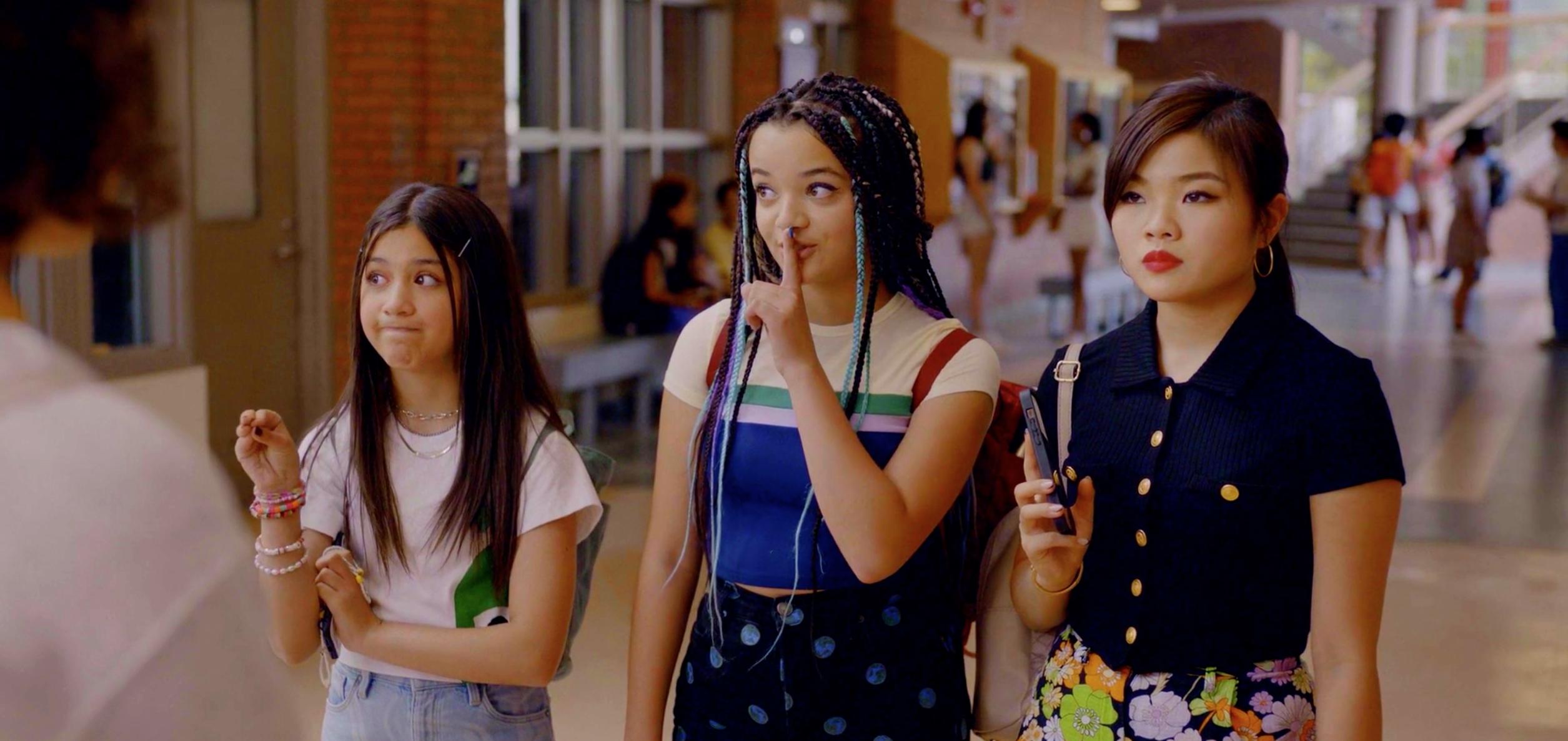 Still of Kasey Bella Suarez, Ivory Baker, Samantha Lorraine and Miya Cech in You Are So Not Invited to My Bat Mitzvah.