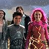 David Arquette, Kristin Davis, Taylor Lautner, and Taylor Dooley in The Adventures of Sharkboy and Lavagirl 3-D (2005)