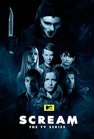 Willa Fitzgerald, Carlson Young, Bex Taylor-Klaus, John Karna, Sean Grandillo, and Amadeus Serafini in Scream (2015)