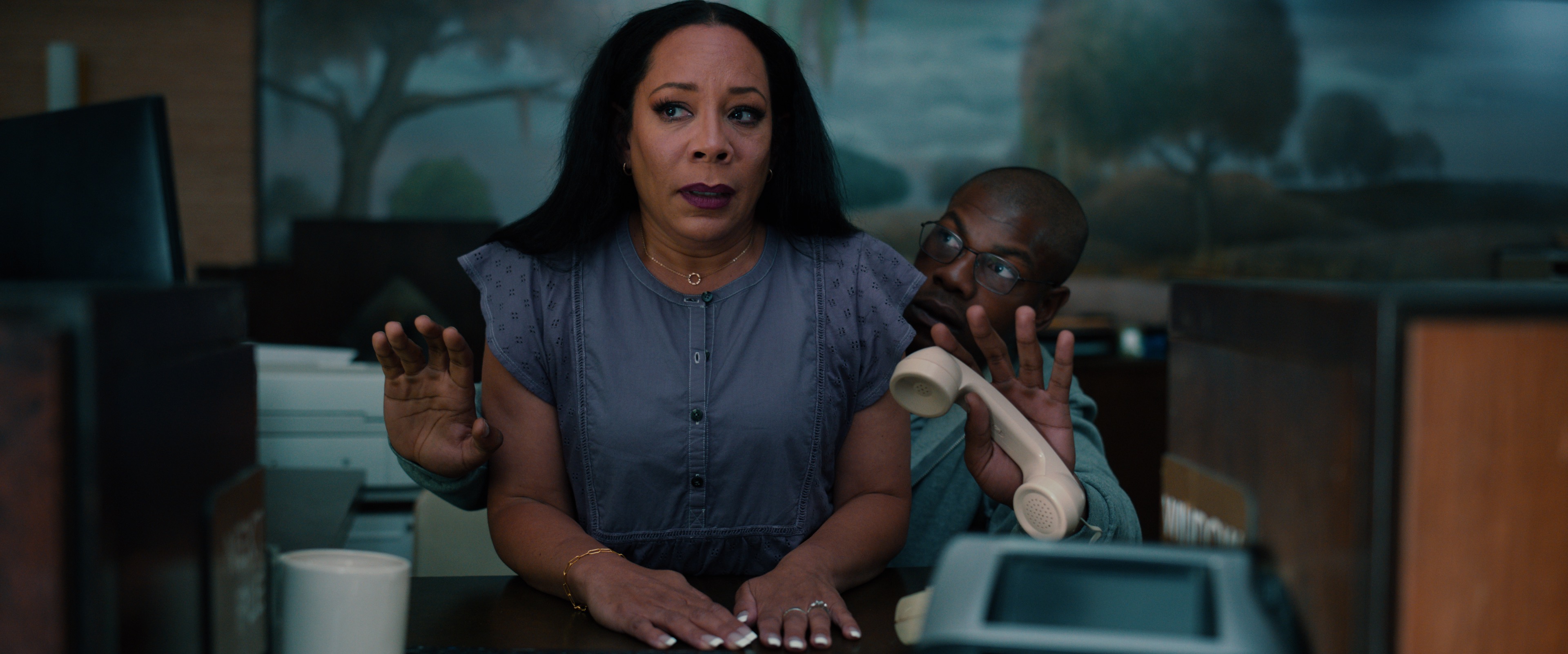 Selenis Leyva and John Boyega in 892 (2022)