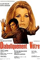 Senta Berger and Alain Delon in Diaboliquement vôtre (1967)